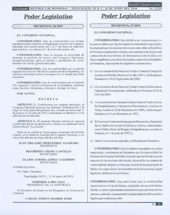 Decreto 26-2010 